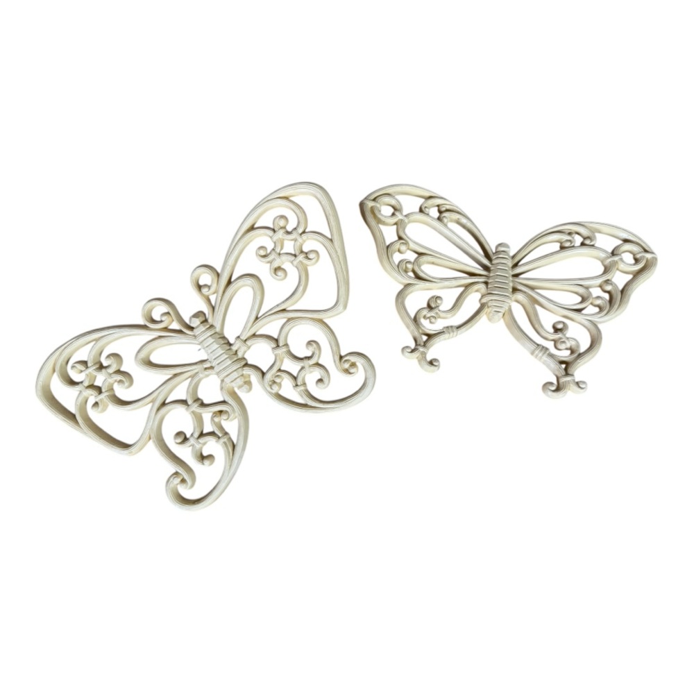 MCM Light Yellow Wall Butterflies